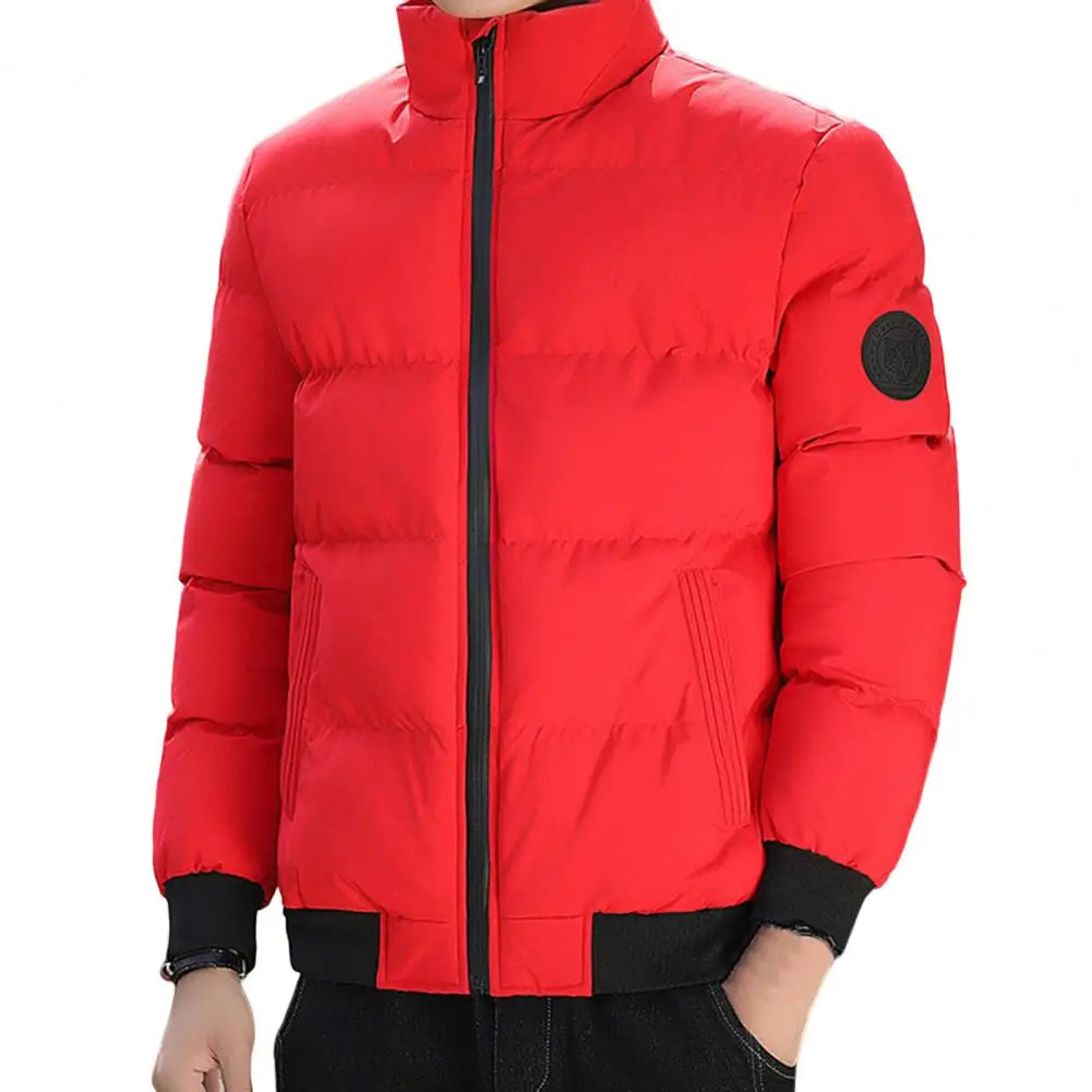 Jaqueta Puffer Masculina com Design Acolchoado